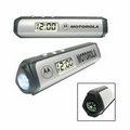 LED Torch Flashlight Clock w/ Compass